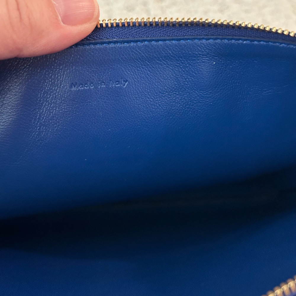 Celine Blue Python Leather Zippy Pouch - image 14